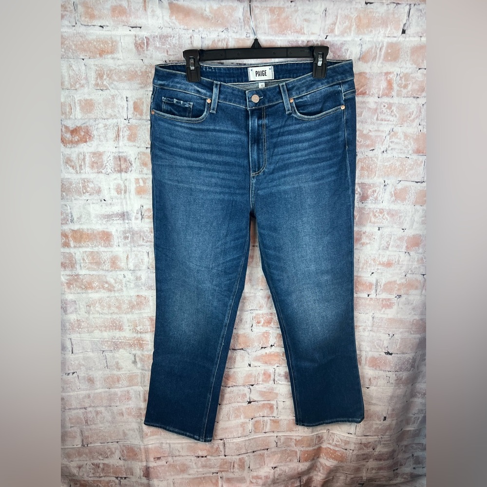 PAIGE Women's Ankle & Cropped Jeans - Dark Blue